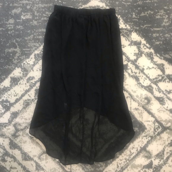 NO BOUNDARIES high low sheer skirt goth - Picture 3 of 4